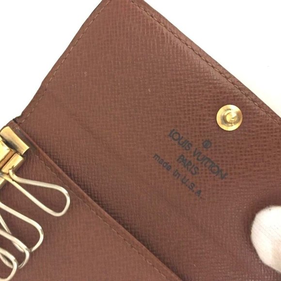 964116O Louis Vuitton Key Case Multicles 4 Ring Brown Monogram - Picture 7 of 9